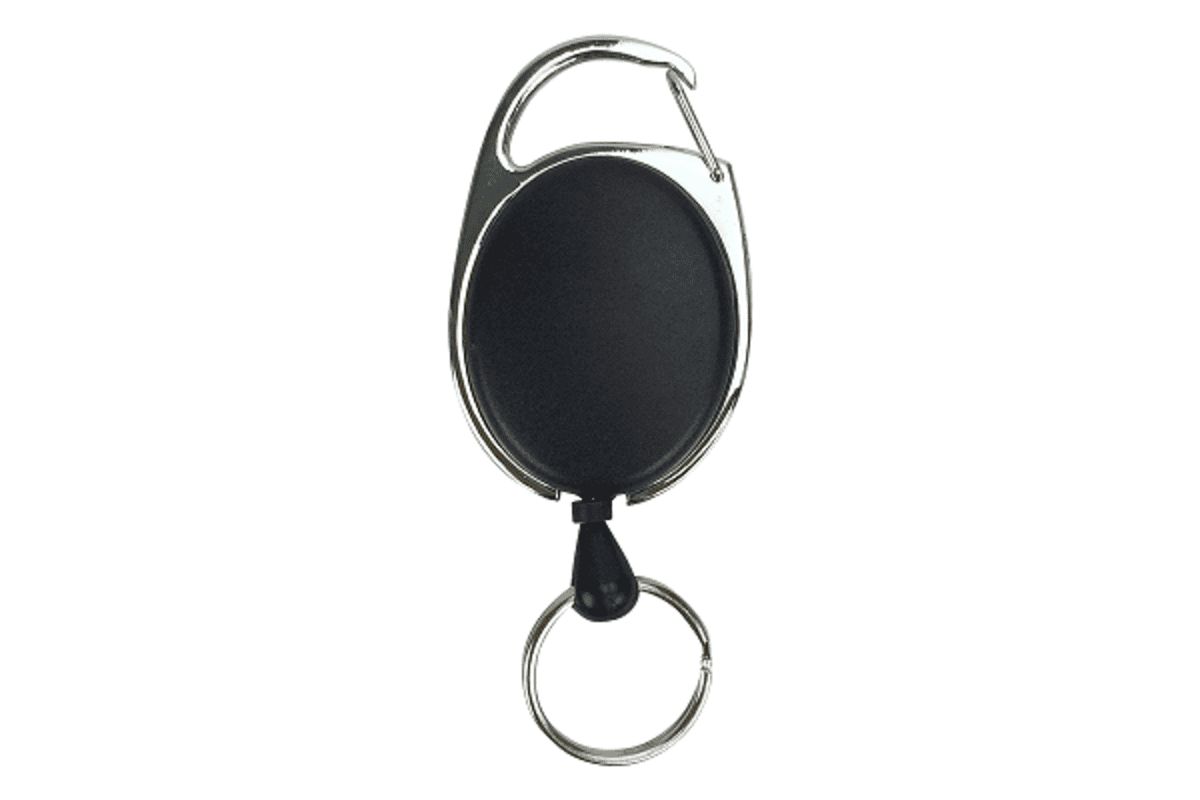 Deluxe Oval Reel with Keyring Unprinted