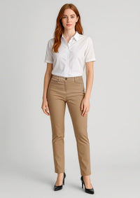 Womens Slim Leg Stretch Chino Pant