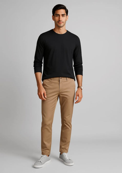 Mens Traveller Tapered Stretch Chino Pant