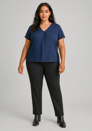 Womens Scuba Ponte Mid-rise Pull-on Pant