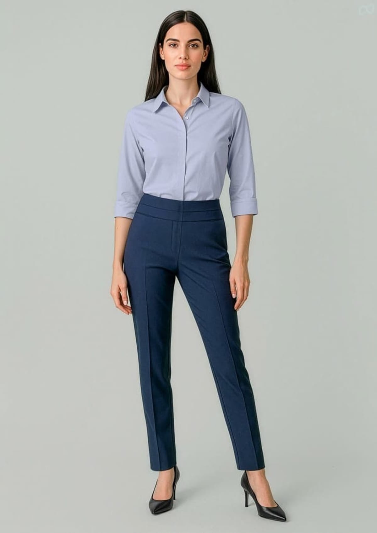 Womens Renew Mid-Waist Slim Leg Pant