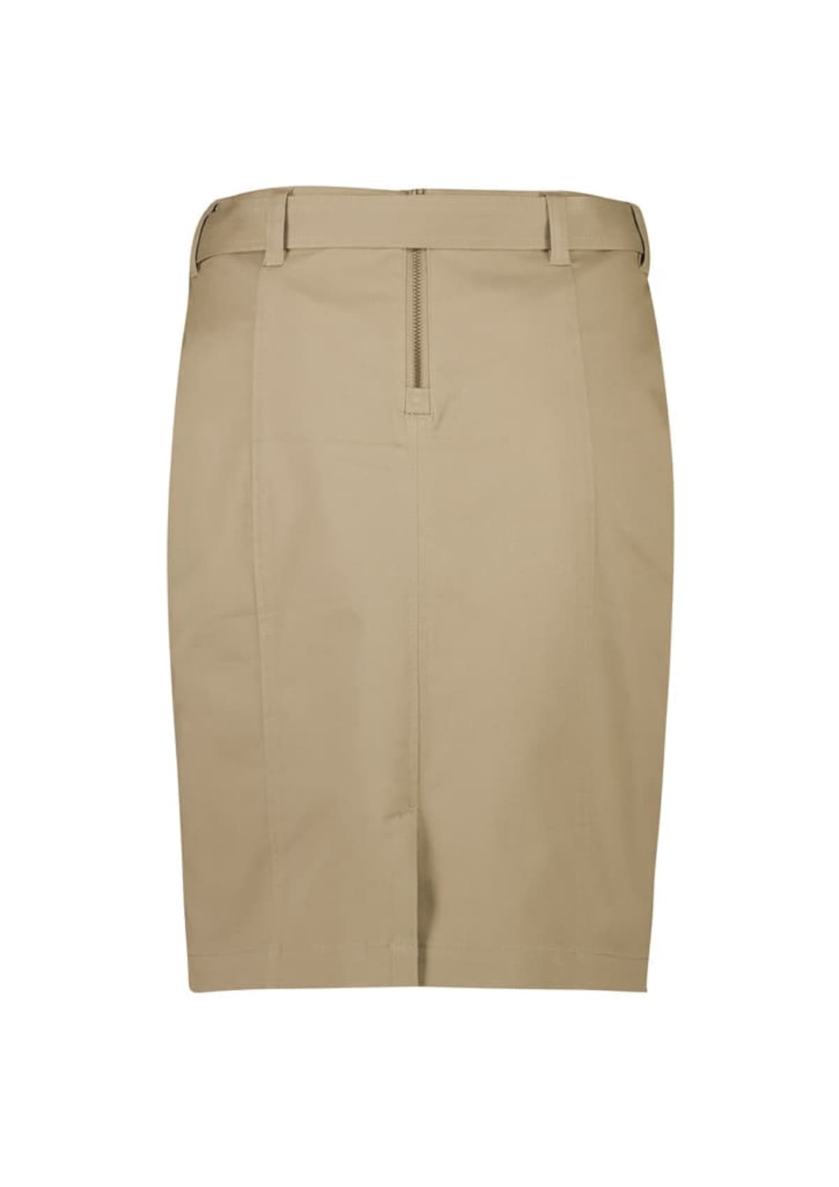 Womens Mid Waist Stretch Chino Skirt