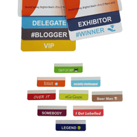 Custom Made Conference Name Tag Stick-Stack-Paper Ribbons