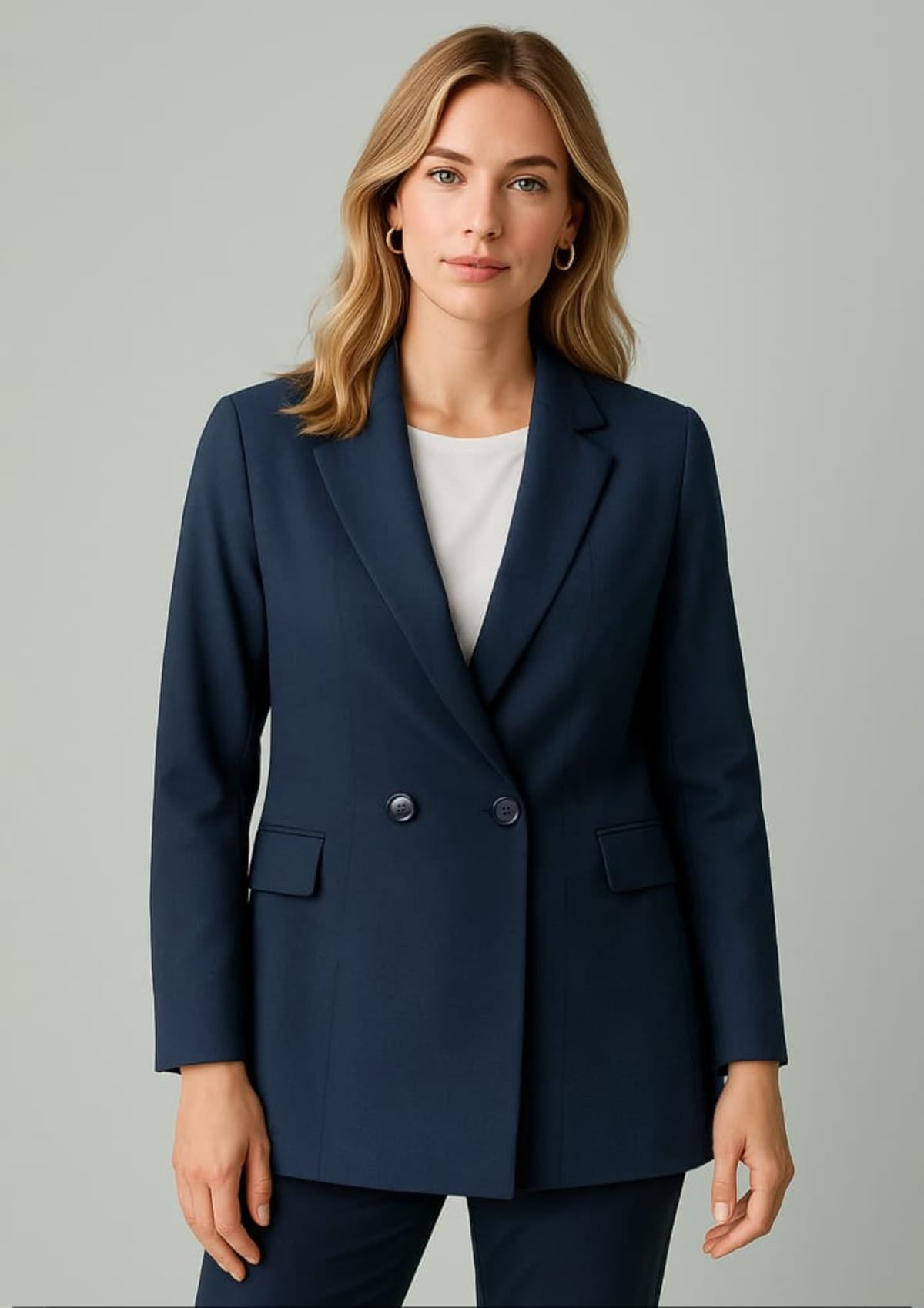 Womens Renew Double Breasted Longline Jacket