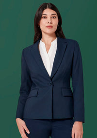 Womens Renew Single Button Mid Length Jacket