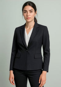 Womens Renew Single Button Mid Length Jacket