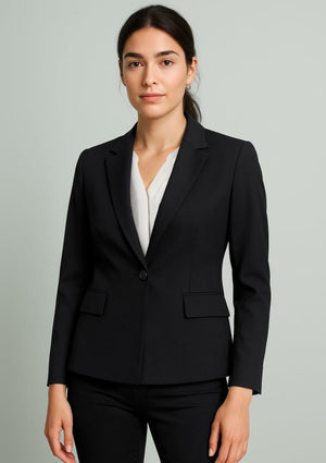 Womens Renew Single Button Mid Length Jacket