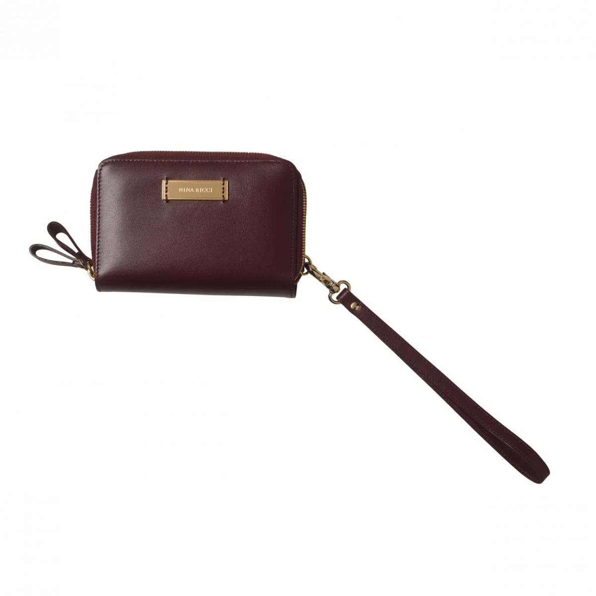 Zipped phone case Evidence Burgundy