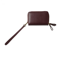 Zipped phone case Evidence Burgundy