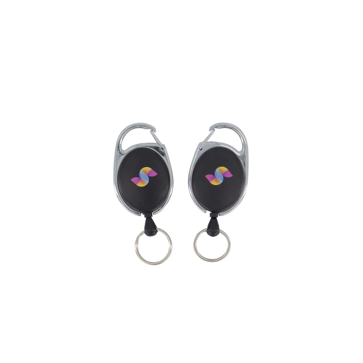 Deluxe Oval Retractable Reel Keyring