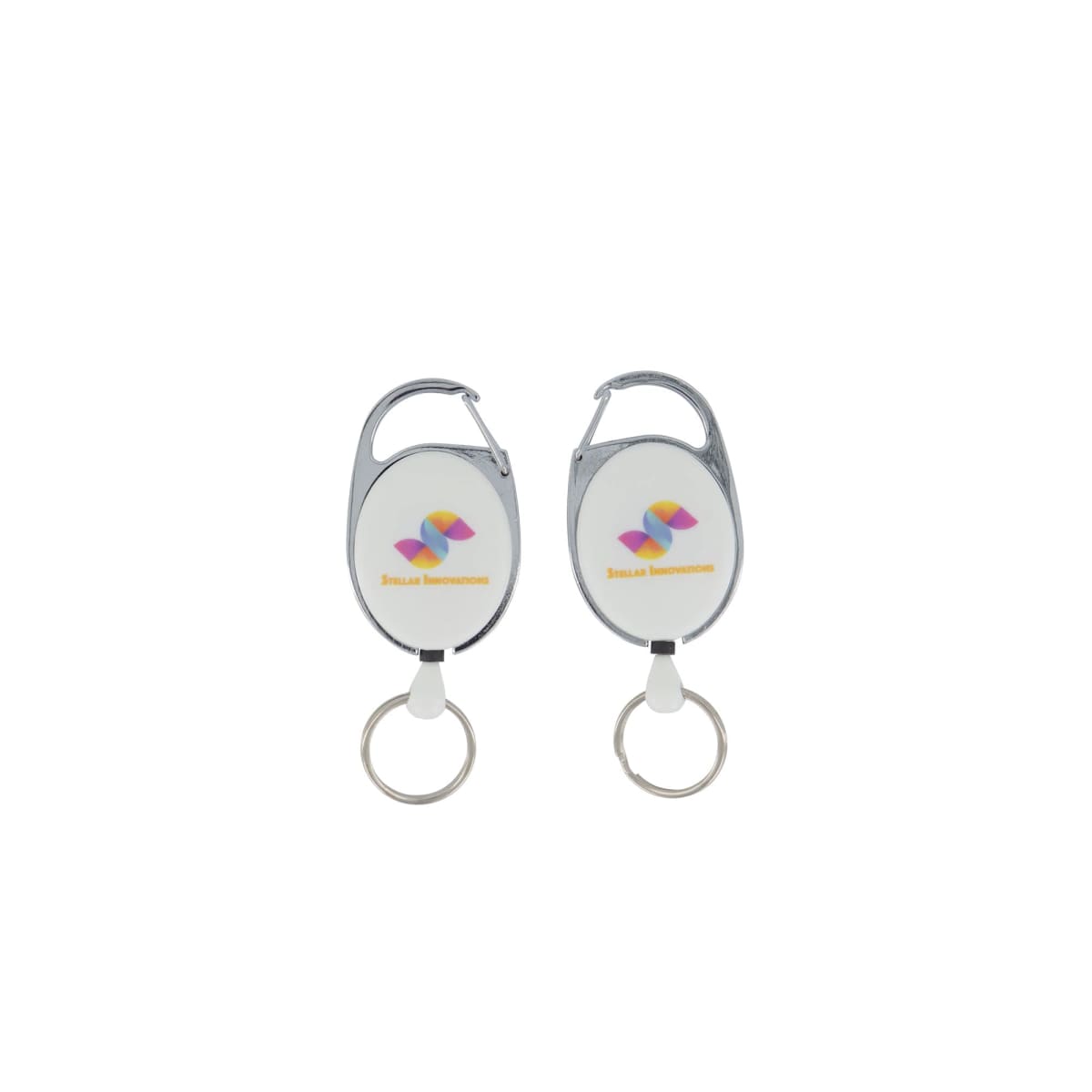 Deluxe Oval Retractable Reel Keyring