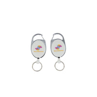 Deluxe Oval Retractable Reel Keyring