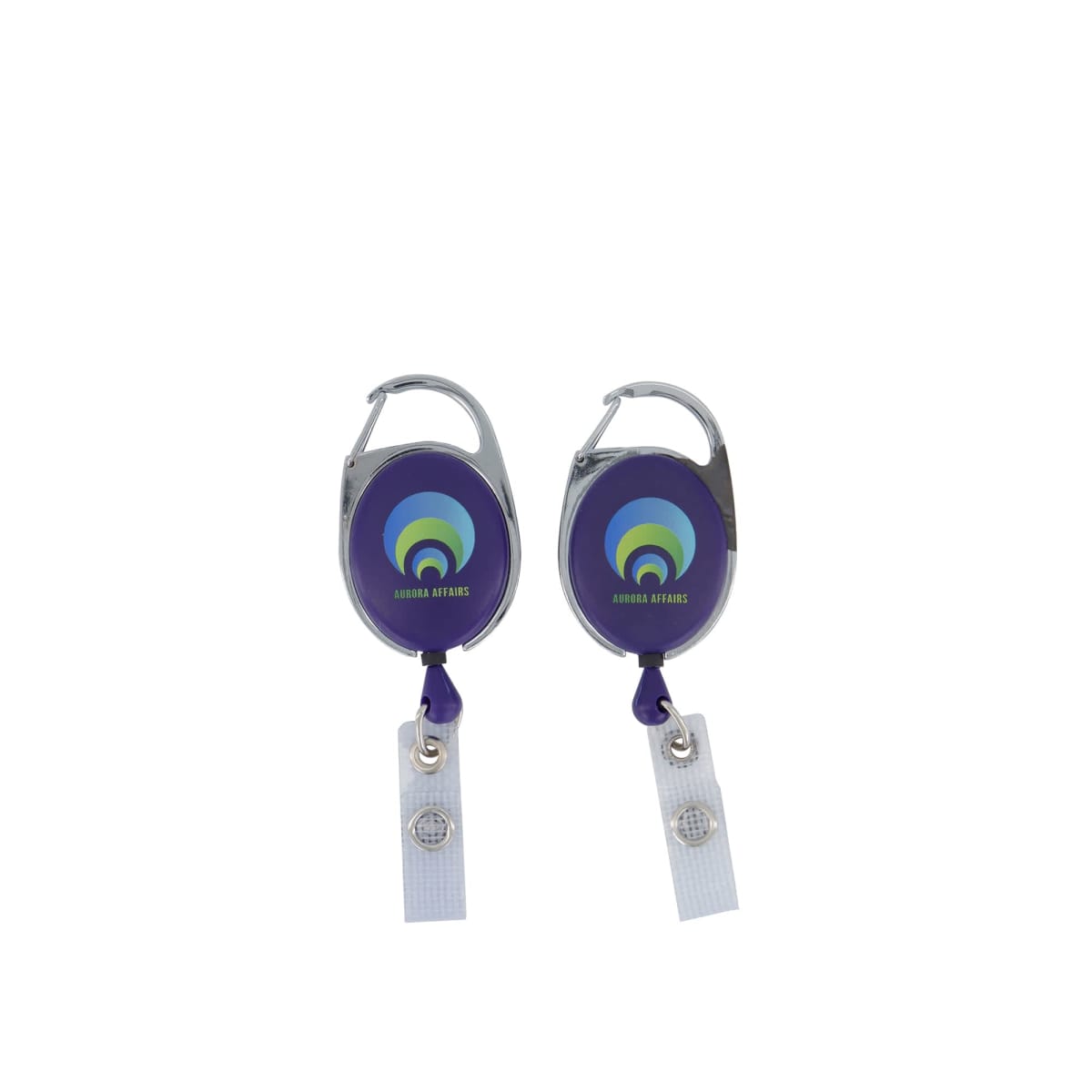 Deluxe Oval Retractable Reel Vinyl Strap - Digital Print Double Sided
