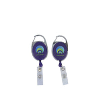 Deluxe Oval Retractable Reel Vinyl Strap - Digital Print Double Sided