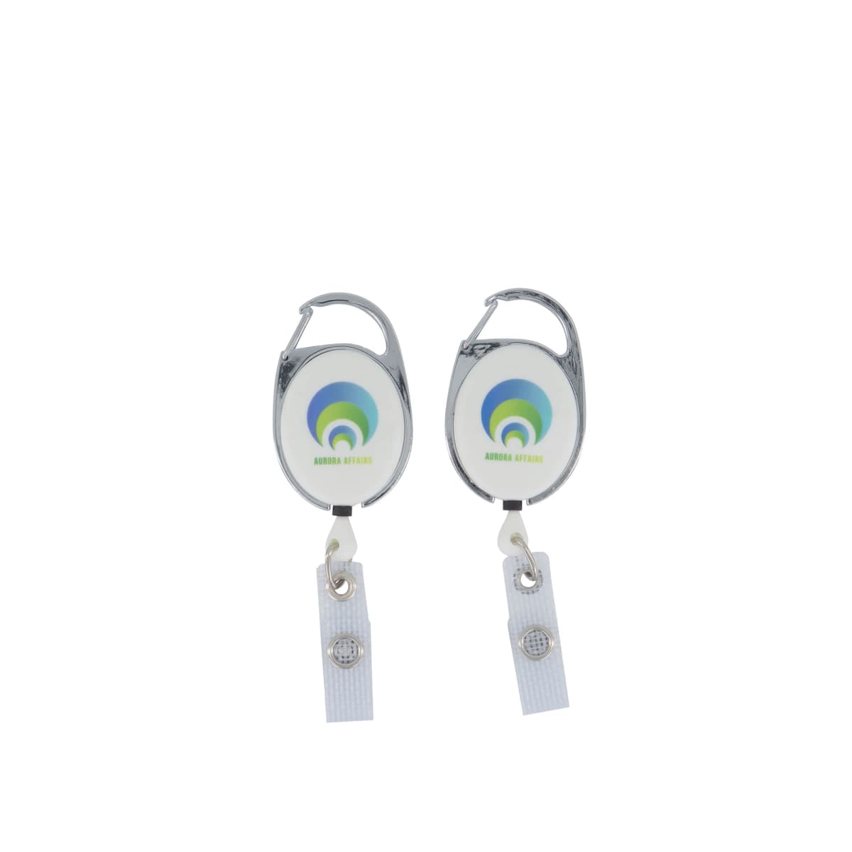 Deluxe Oval Retractable Reel Vinyl Strap - Digital Print Double Sided