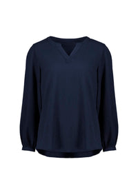 Womens Ruche Long Sleeve Blouse