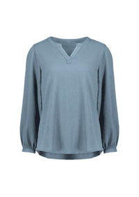 Womens Ruche Long Sleeve Blouse
