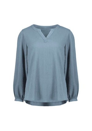 Womens Ruche Long Sleeve Blouse