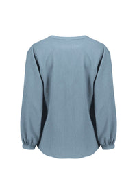 Womens Ruche Long Sleeve Blouse