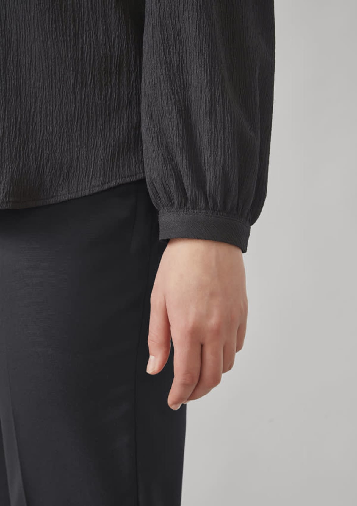 Womens Ruche Long Sleeve Blouse