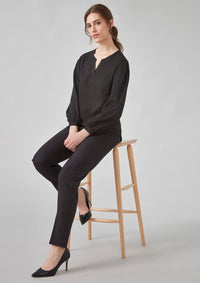 Womens Ruche Long Sleeve Blouse