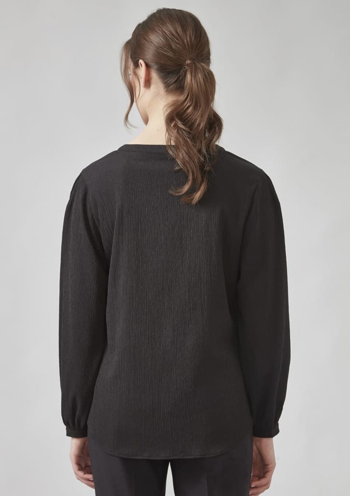 Womens Ruche Long Sleeve Blouse