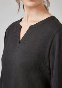 Womens Ruche Long Sleeve Blouse