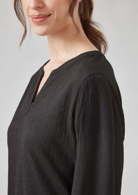 Womens Ruche Long Sleeve Blouse