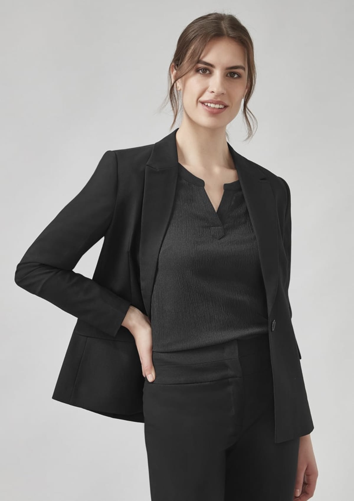 Womens Ruche Long Sleeve Blouse