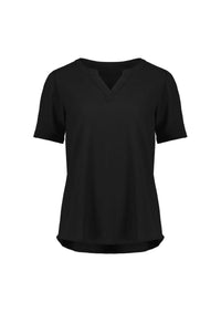 Womens Ruche Short Sleeve Blouse