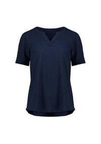 Womens Ruche Short Sleeve Blouse