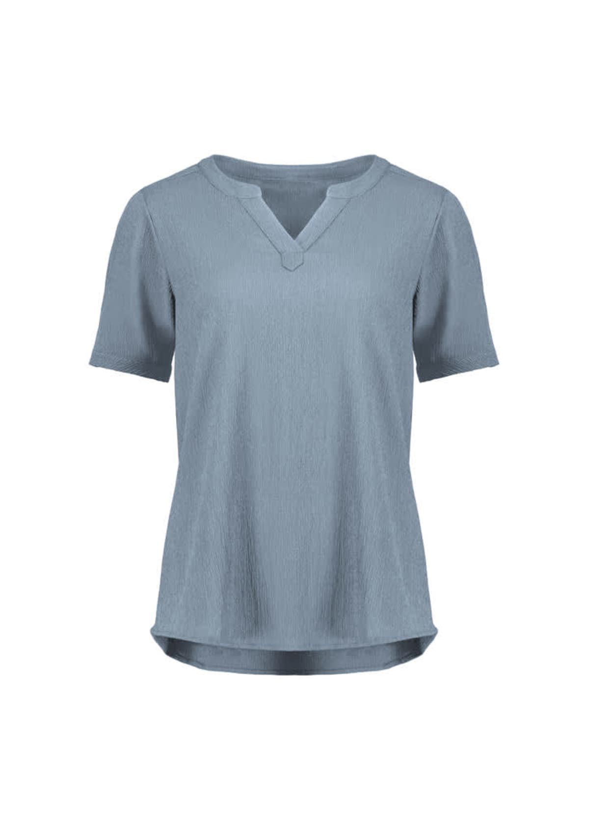Womens Ruche Short Sleeve Blouse