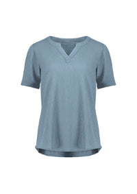 Womens Ruche Short Sleeve Blouse