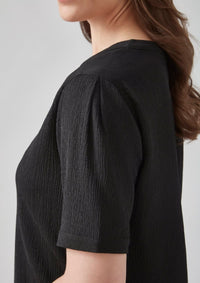 Womens Ruche Short Sleeve Blouse