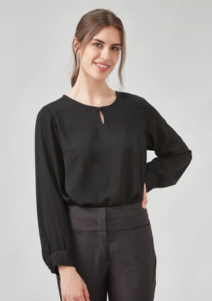Womens Evelyn Long Sleeve Blouse