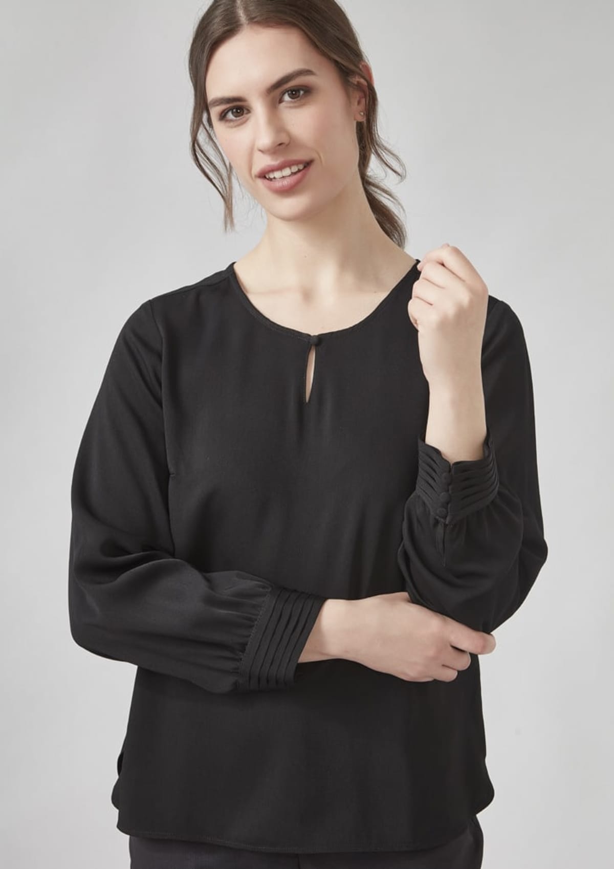 Womens Evelyn Long Sleeve Blouse