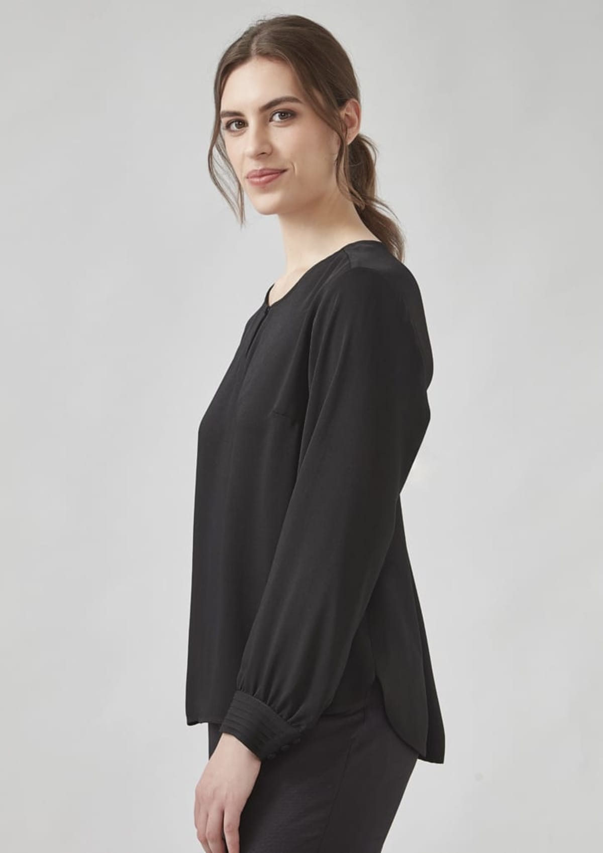 Womens Evelyn Long Sleeve Blouse