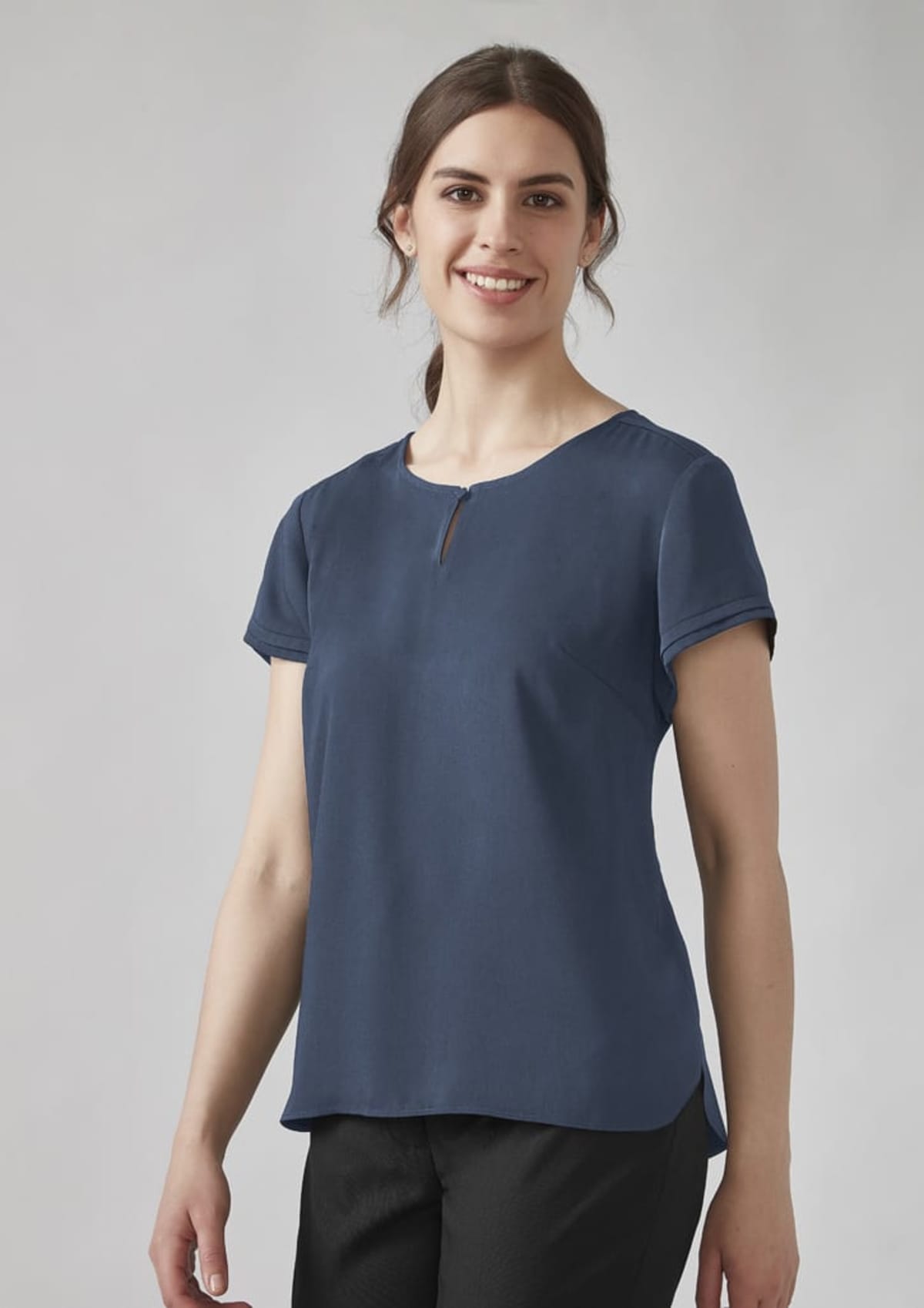 Womens Evelyn Short Sleeve Blouse