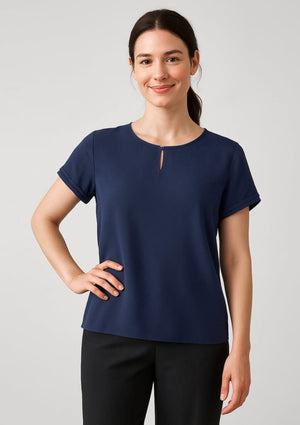 Womens Evelyn Short Sleeve Blouse