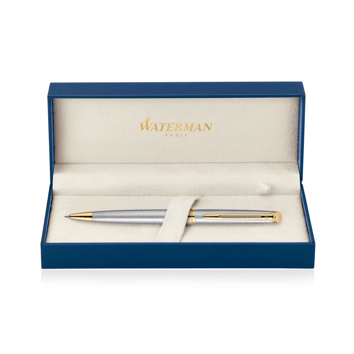 Metal Pen Ballpoint Waterman Hemisphere - Brushed Stainless GT