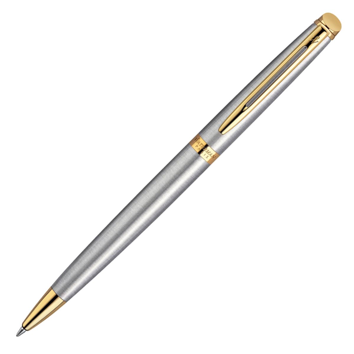 Metal Pen Ballpoint Waterman Hemisphere - Brushed Stainless GT