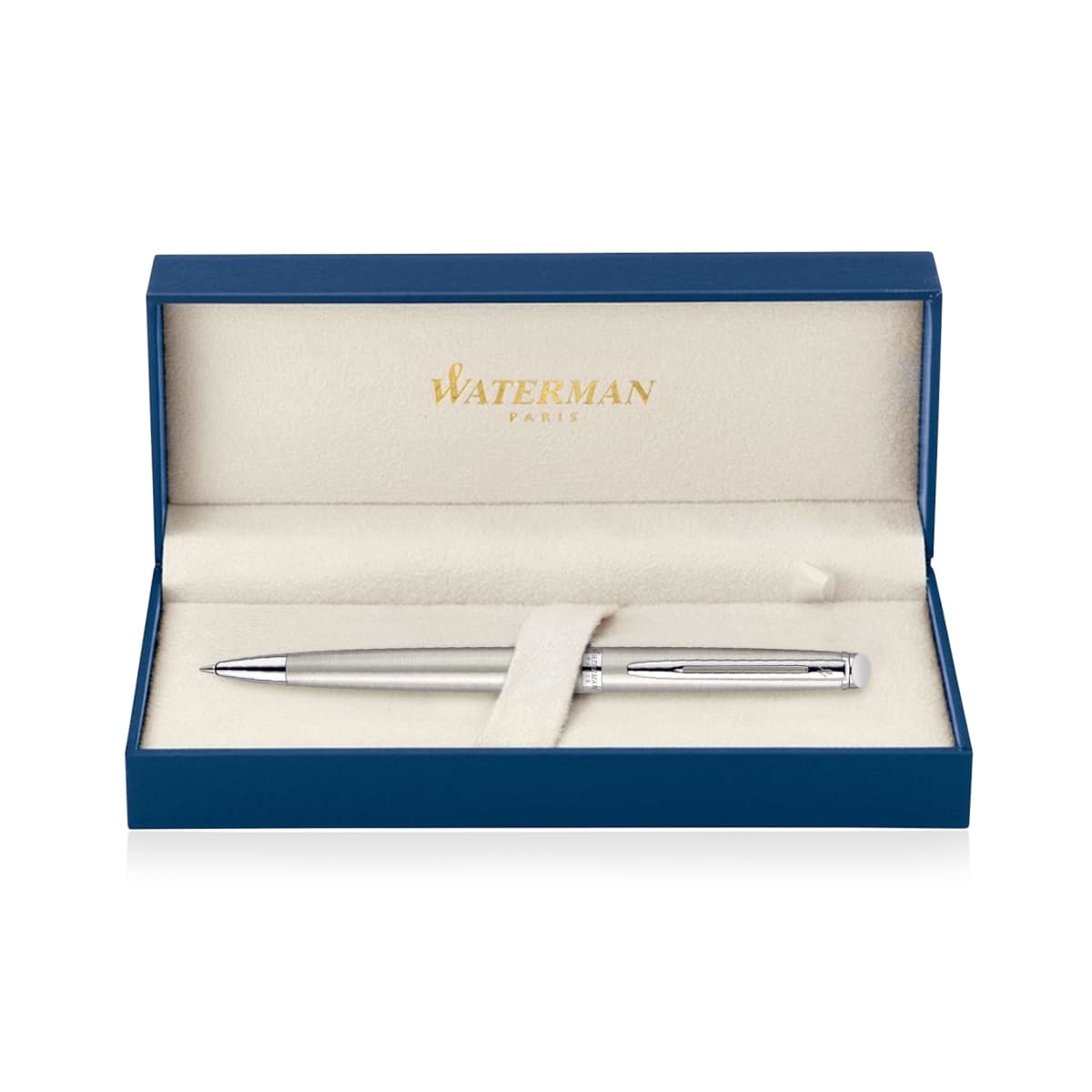 Metal Pen Ballpoint Waterman Hemisphere - Brushed Stainless CT