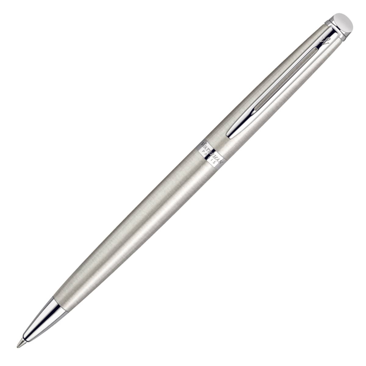 Metal Pen Ballpoint Waterman Hemisphere - Brushed Stainless CT