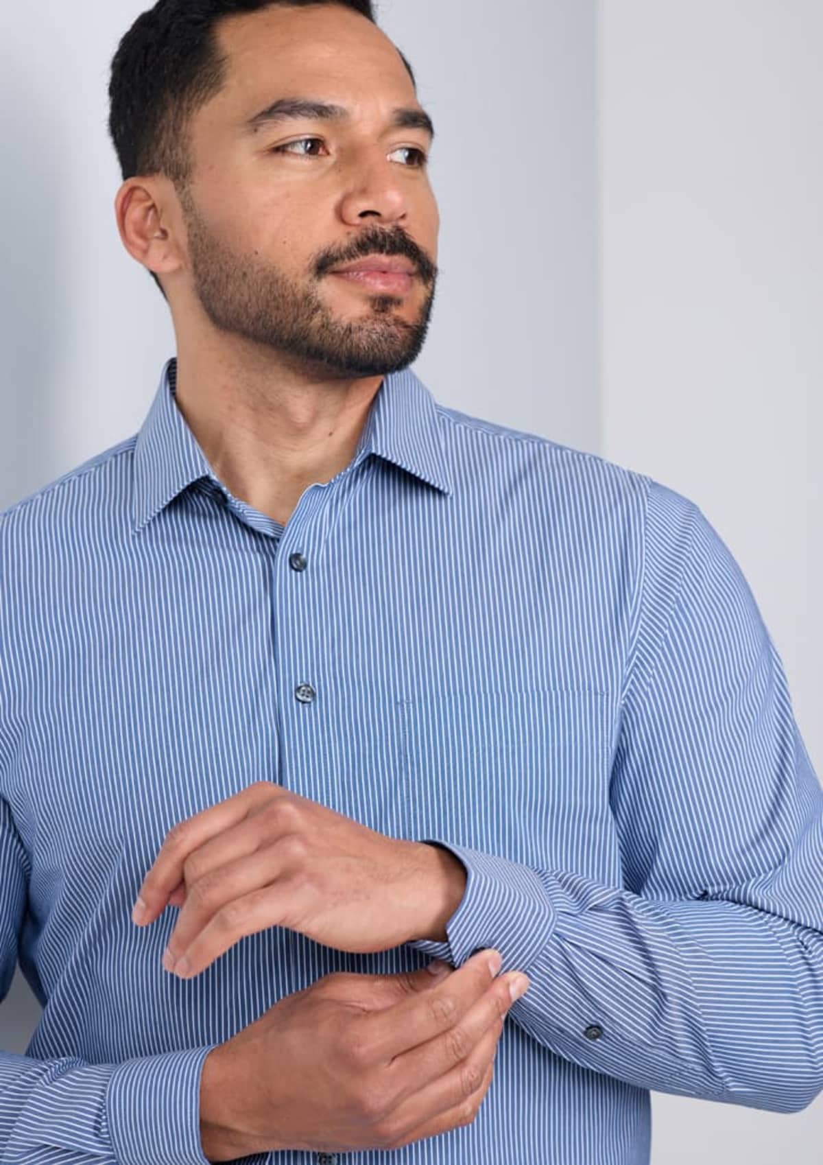 Fitzroy Mens Classic Fit Long Sleeve Shirt