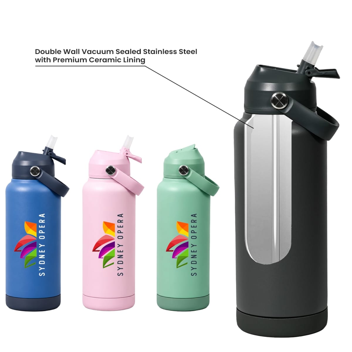 The Holly 1 Litre Ceramic Lined Bottles