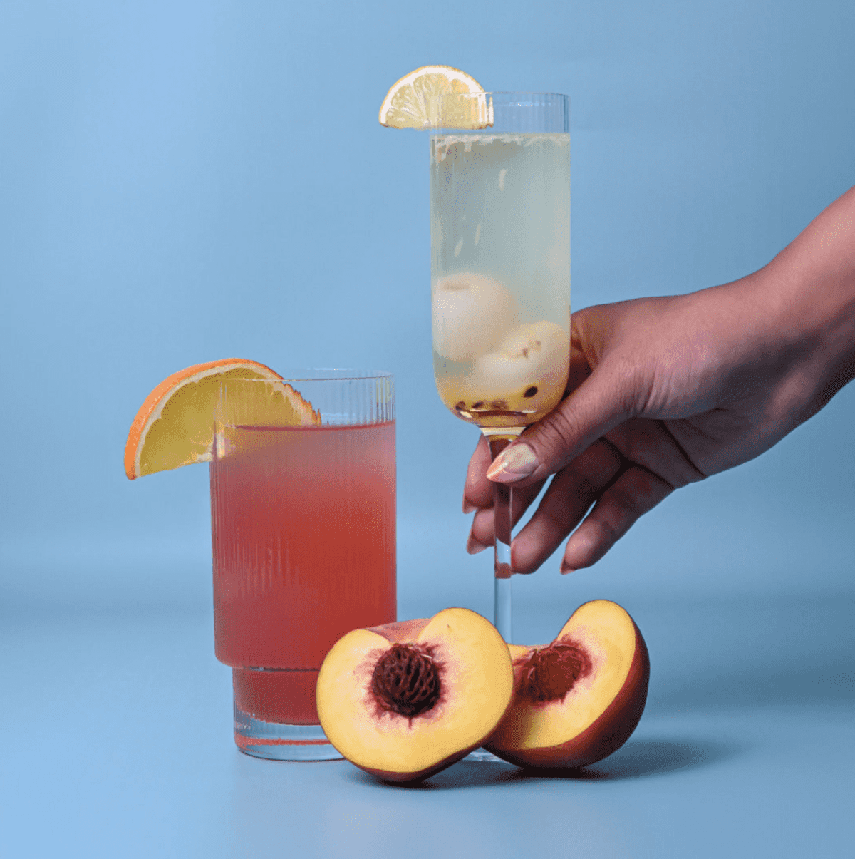 Oscar Ribbed Highball 380mL Glasses
