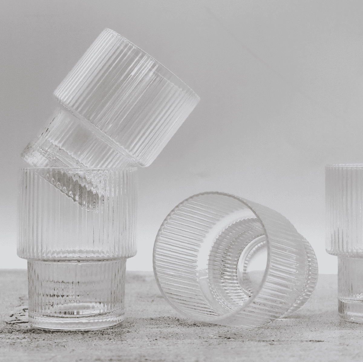 Linnea Ribbed Glass 230mL Tumbler