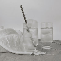 Oscar Ribbed Highball 380mL Glasses