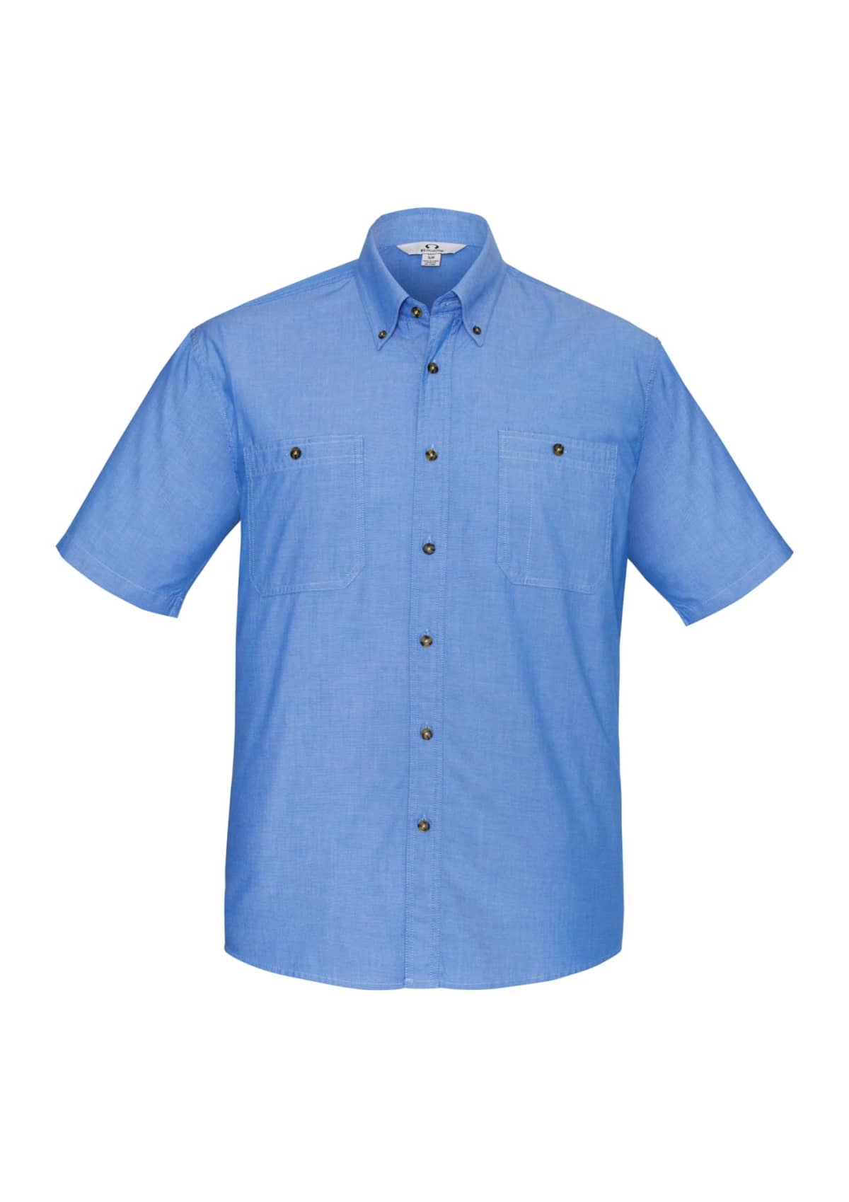Mens Chambray Short Sleeve Shirt