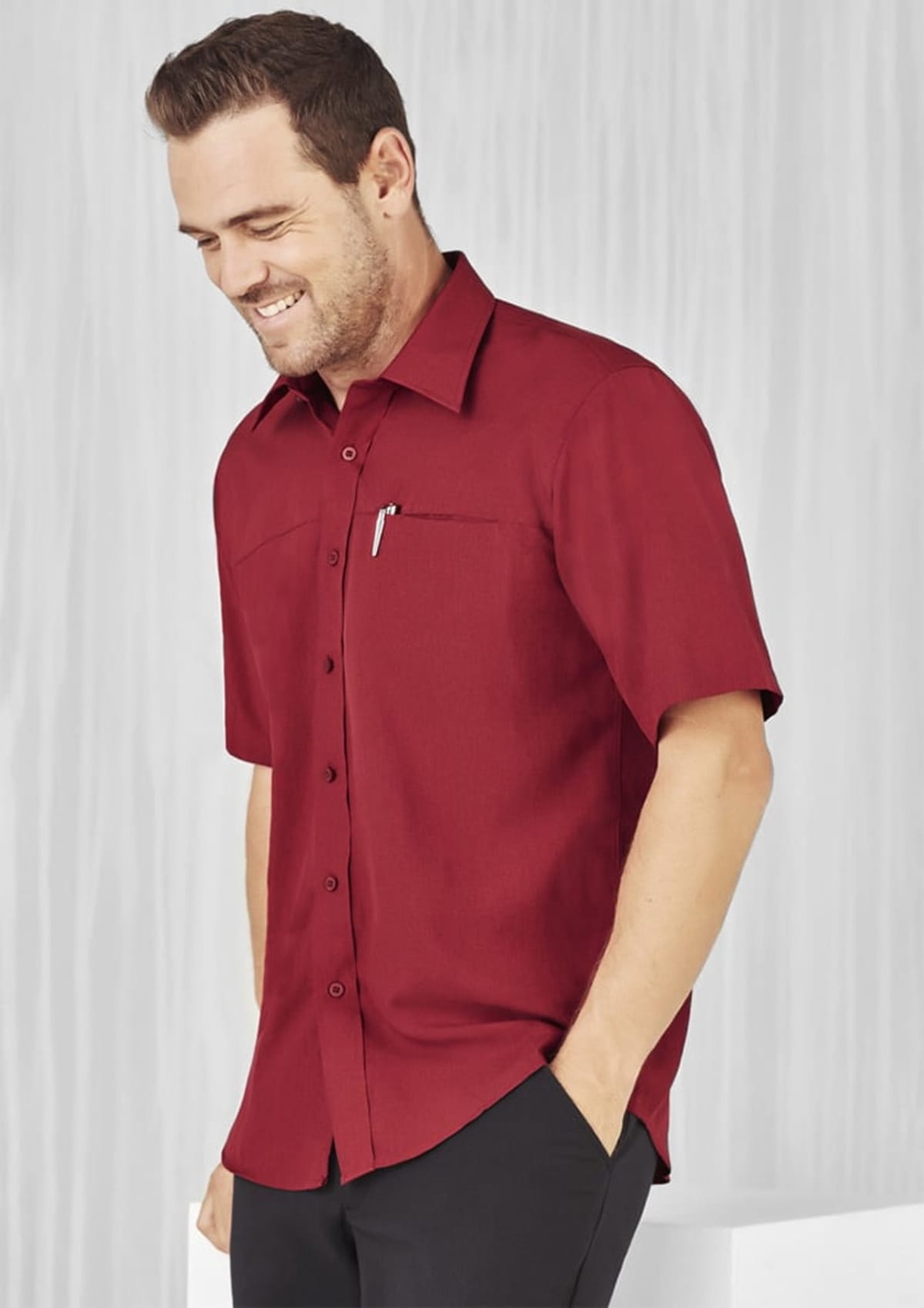 Oasis Mens Plain Short Sleeve Shirt